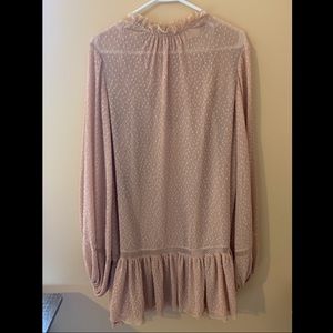 Keepsake Blush Shift Mini Dress